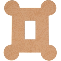 Тейп динамический PosturePals Box tape, арт. PP-Box-T, преднарезка, 5 шт. в уп., телесный