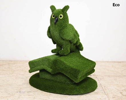 Топиари композиция сова на книге - газон Есо, фото 1