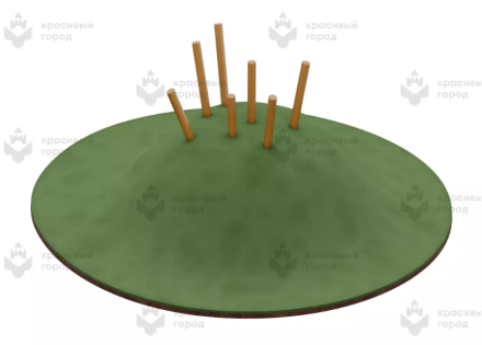 Холм с брёвнами тип-1, фото 1