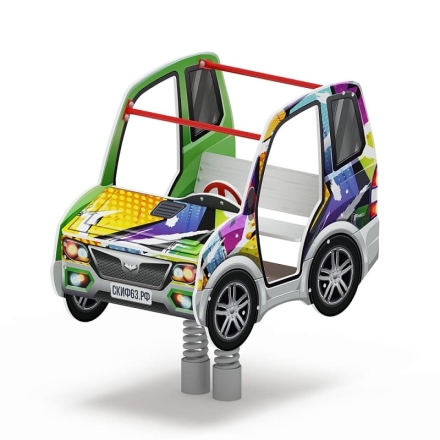 Машинка - Качалка на пружине двухместная машинка - ИО 23.03.01-02.И1, фото 1