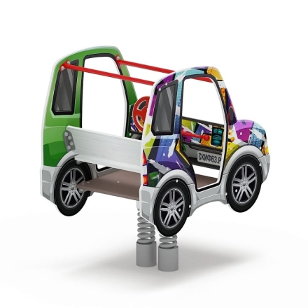 Машинка - Качалка на пружине двухместная машинка - ИО 23.03.01-02.И1, фото 2