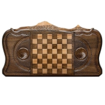 Нарды резные "Герб Армении с Араратом" 60, Ohanyan