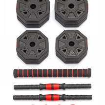 Гантели гексагональные разборные с грифом, 15 кг (2 шт. х 7,5 кг.)