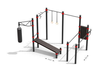 Воркаут площадка по проекту WP-037/20 "Лесной Парк", фото 1