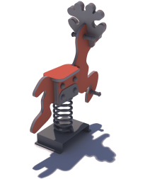 Качалка на пружине КНП-051 для детской площадки, фото 2 Качалка на пружине КНП-051 для детской площадки, фото 2