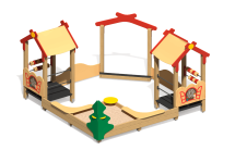 Песочный дворик Теремок ПС-29 без горки для детской площадки
