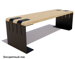 Скамейка уличная Симферополь (банкетка), Лиственница 1,5 м, фото 2