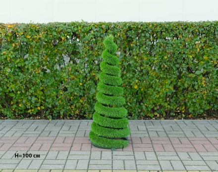 Топиари Ёлка-спиралька, h=140 см - газон Deluxe Simple, фото 3