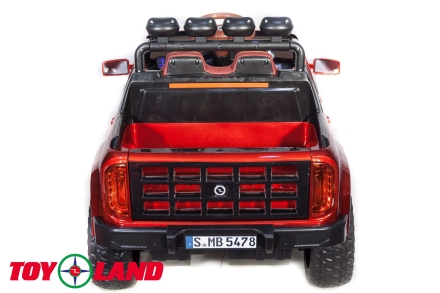 Полноприводный электромобиль Mercedes-Benz PICKUP 4х4 с пультом (Красный глянец) YBD5478, фото 9