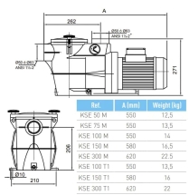 Насос с префильтром Kripsol Koral KS-300 380B