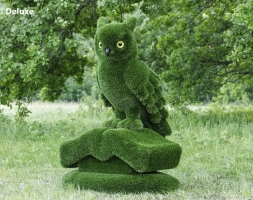 Топиари композиция сова на книге - газон Deluxe/Deluxe Green, фото 1