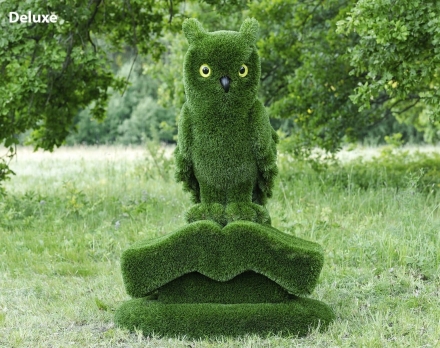 Топиари композиция сова на книге - газон Deluxe/Deluxe Green, фото 2