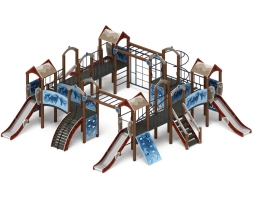 Детская игровая площадка Остров детства (Алтай) горка Н 1200 ДИК 2.01.8.01-04, фото 3