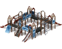 Детская игровая площадка Остров детства (Алтай) горка Н 1200 ДИК 2.01.8.01-04, фото 1