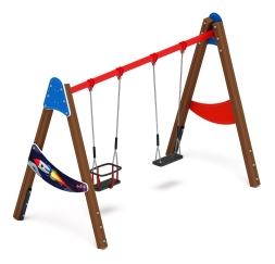 Качели двойные Д2 - ИО 12.Д.03.04.02-П - (Космопорт), фото 4