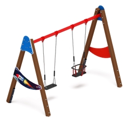 Качели двойные Д2 - ИО 12.Д.03.04.02-П - (Космопорт), фото 1