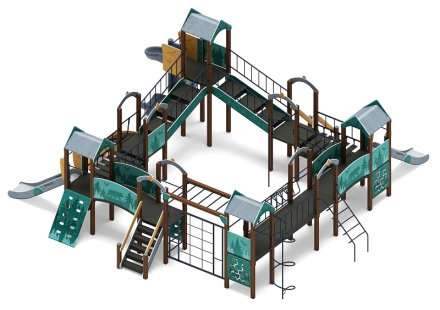 Остров детства (Тайга) - ДИК 2.01.8.02-03.И1 - Игровой комплекс H=1200 H=2000, фото 4