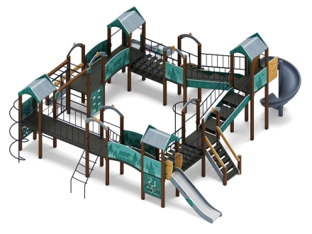 Остров детства (Тайга) - ДИК 2.01.8.02-03.И1 - Игровой комплекс H=1200 H=2000, фото 3