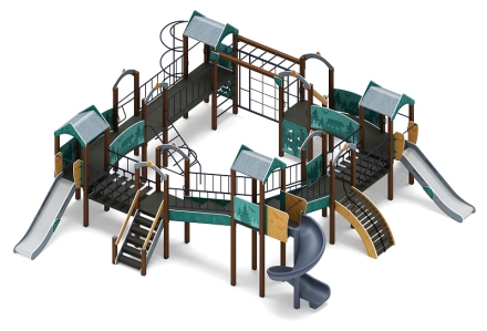 Остров детства (Тайга) - ДИК 2.01.8.02-03.И1 - Игровой комплекс H=1200 H=2000, фото 2