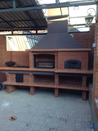 Печь Аристократ 750 Прямоугольный кирпич желтый, фото 2