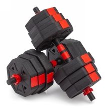 Гантели гексагональные разборные с грифом, 20 кг (2 шт. х 10 кг.) 