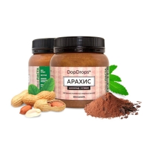 Шоколадно-арахисовая паста со стевией, в пластике, 250г Шоколадно-арахисовая паста со стевией, в пластике, 250г