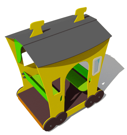 Игровой комплекс Вагон №2 ВСТ 1122 для детской площадки, фото 2