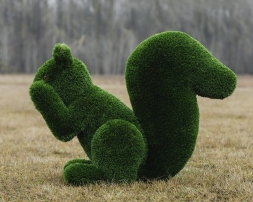 Топиари белочка Ку-ку, h=111 см - газон Deluxe, фото 3