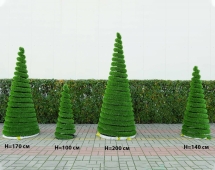 Топиари Ёлка-спиралька, h=170 см - газон Deluxe Simple Топиари Ёлка-спиралька, h=170 см - газон Deluxe Simple