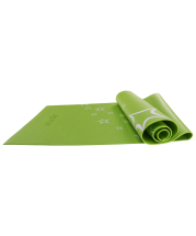 Коврик для йоги FM-102, PVC, 173x61x0,3 см, с рисунком, зеленый Коврик для йоги FM-102, PVC, 173x61x0,3 см, с рисунком, зеленый