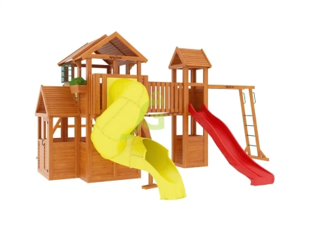 Детская площадка IgraGrad Клубный домик Макси с трубой, фото 1