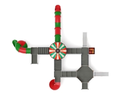 Детская игровая площадка Карнавал Шапито ДИК 2.22.05-01 H=1200 H=2000, винтовой скат, фото 5