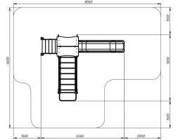 Детская игровая площадка Лукоморье ДИК 2.25.04-01 H=1200, фото 5