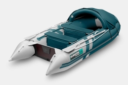 Gladiator C 330 AL ACTIVE Морской зеленый-белый моторная лодка ПВХ Алюминиевый пайол, фото 2