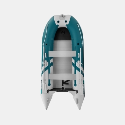 Gladiator C 330 AL ACTIVE Морской зеленый-белый моторная лодка ПВХ Алюминиевый пайол, фото 5