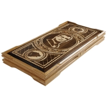 Нарды резные ручной работы "Тандем" Россия, дерево, размер 63х32х7 см)