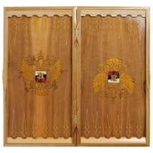 Нарды резные ручной работы "Тандем" Россия, дерево, размер 63х32х7 см)