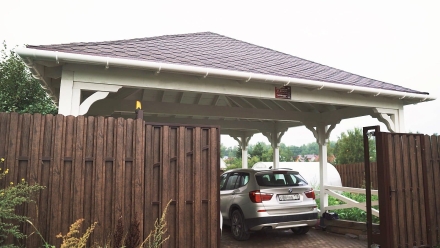 Навес для машин ГРИНФИЛД Премиум комплектация, фото 3