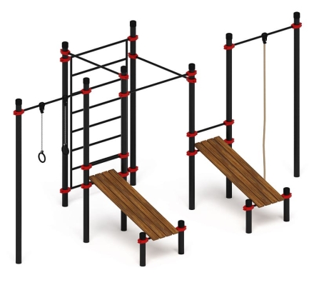 Воркаут 89 красный ВТ 11.18-01, фото 2