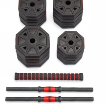 Гантели гексагональные разборные с грифом, 30 кг. (2 шт. х 15 кг.) 