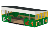 Теневой навес Лес ПС-45.3 8х4,5 для детской площадки Теневой навес Лес ПС-45.3 8х4,5 для детской площадки