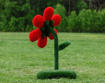 Топиари цветок, h=196 см, цвет на выбор - газон Eco + Deluxe, фото 3