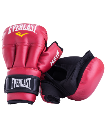 Перчатки для рукопашного боя HSIF RF3110, 10oz, к/з, красный, фото 1
