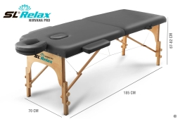 Массажный стол Relax Nirvana Pro серая кожа, фото 3