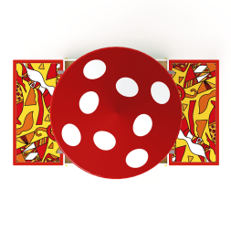 Песочница с крышкой средняя и навесом Грибок (Рыбы) - ИО 5.01.10-04, фото 3