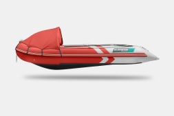 Gladiator C 330 AL ACTIVE Красно-белый моторная лодка ПВХ Алюминиевый пайол, фото 3