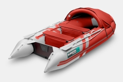 Gladiator C 330 AL ACTIVE Красно-белый моторная лодка ПВХ Алюминиевый пайол, фото 2