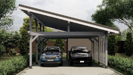 Навес для машин РАЙБЛ Несущий каркас, фото 9