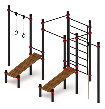 Воркаут 108 красный ВТ 12.18-01, фото 2