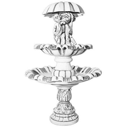 Фонтан классический "Дети под зонтом" 2 чаши артикул 981, фото 1